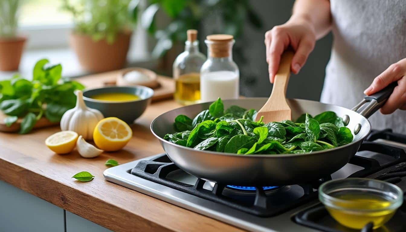découvrez comment cuire des épinards frais tout en préservant leur goût délicat et leurs nutriments essentiels grâce à nos astuces simples et efficaces.