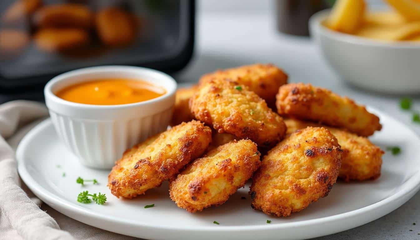 découvrez comment préparer des nuggets croustillants et savoureux facilement avec une friteuse à air. astuces et recette rapide pour un repas délicieux et léger.