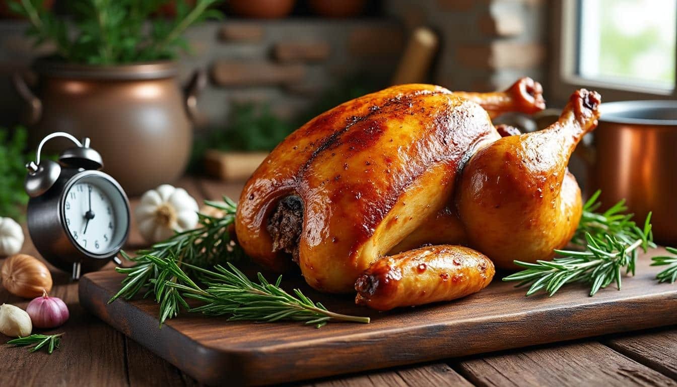 découvrez le temps de cuisson idéal pour obtenir un poulet tendre et savoureux à chaque fois. astuces et conseils pour réussir votre plat facilement.