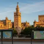 Cathédrale de Séville et Alcazar avec cartes touristiques pour choisir son city pass Seville